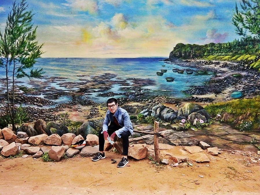 Làng bích họa ở Gành Yên, Quảng Ngãi