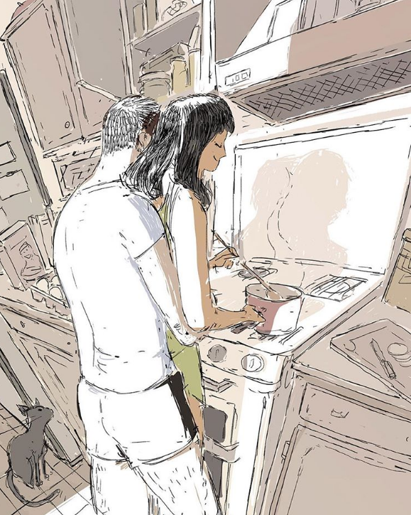 Bộ tranh: Hạnh phúc lớn lao hóa ra lại đến từ những điều thật giản đơn - Ảnh 21. Bộ tranh: Hạnh phúc lớn lao hóa ra lại đến từ những điều thật giản đơn - Ảnh 21.