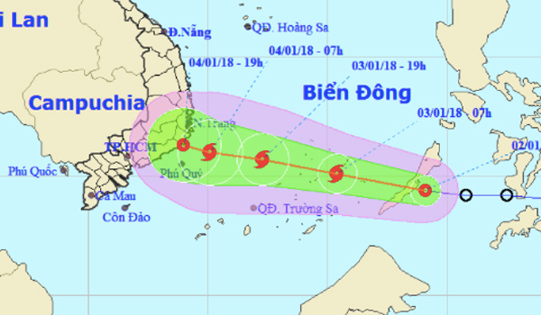 Áp thấp mạnh thành bão số 1, miền Bắc có mưa phùn