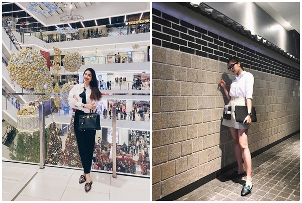 Học cách mix đồ với áo sơ mi trắng giống sao Việt