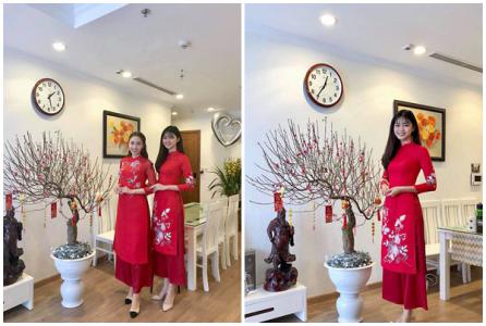 Các mỹ nhân Vbiz đồng loạt diện áo dài rực rỡ