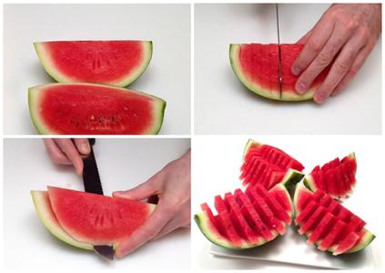 Cách gọt và bổ hoa quả đẹp mắt