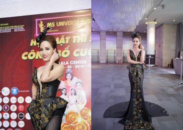 Á hậu Bảo Ngọc tự tin ngồi ghế nóng chấm thi Hoa hậu Doanh nhân Hoàn vũ 2018 tại Nhật Bản