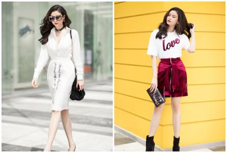 Trương Quỳnh Anh trẻ trung xuống phố