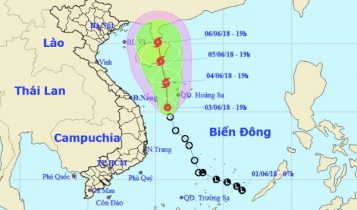 Dự báo thời tiết 4/6: Áp thấp chạy dọc miền Trung, mưa như trút