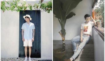 MC Nam Hee thư sinh với sơ mi kẻ sọc