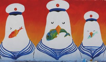 Con đường bích họa đầu tiên trên đảo Lý Sơn