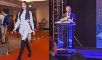 Á hậu Lâm Thuỳ Anh tái xuất đón siêu sao bóng đá Michael Owen lần đầu đến Việt Nam