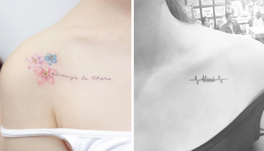20 mẫu Tattoo mini ở vai siêu dễ thương cho các nàng
