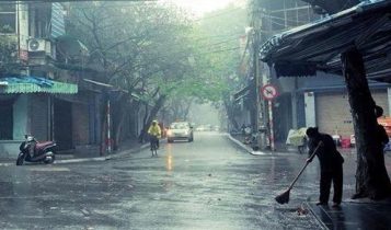 Hôm nay mưa dông, không khí lạnh tăng cường