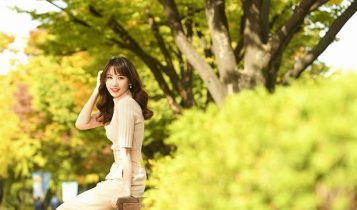 Hari Won dịu dàng trong tiết trời mùa thu ở xứ sở kim chi