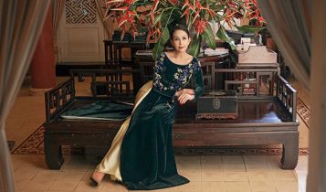 Diễm My khoe vẻ đẹp không tuổi trong mẫu áo dài của NTK Kenny Thái