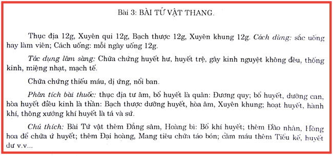 Trích nội dung trang 329, Sách Y học Cổ truyền, Trường ĐH Y Hà Nội – NXB Y học