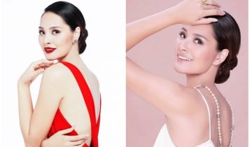 Hoa hậu Hương Giang khoe lưng trần gợi cảm