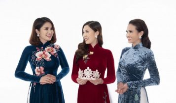 Phí Thùy Linh, Thảo Trang và Thu Phương thực hiện bộ ảnh với áo dài