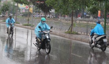 Thời tiết hôm nay mưa dông nhiều nơi ở Bắc Bộ