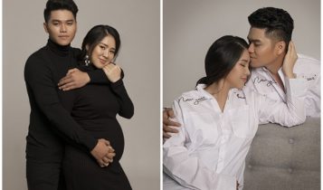 Lê Phương hạnh phúc khoe bụng bầu bên ông xã kém tuổi