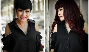 Phương Thanh thay đổi mái tóc trong một khung hình