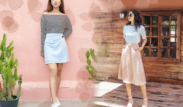 Gợi ý áo thun kết hợp với các trang phục khỏe khoắn khác