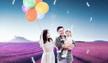 Gia đình Văn Anh – Tú Vy thực hiện bộ ảnh độc đáo đầy màu sắc