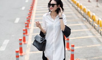 Biên tập viên Thanh Trúc Trương thanh lịch với thời trang công sở