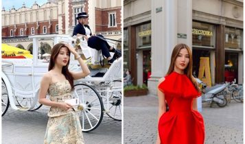 Diễm My 9X trẻ trung dạo phố Ba Lan