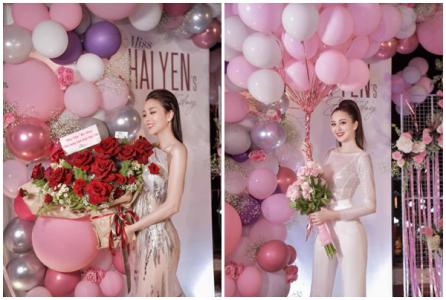 Hoa khôi Hải Yến xúc động khi được quản lý tổ chức tiệc sinh nhật 