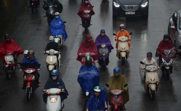 Thời tiết Bắc Bộ có mưa rào về đêm và sáng