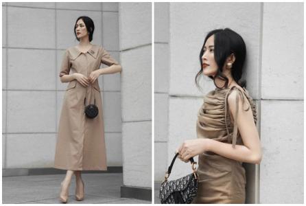 Mai Thanh Hà thanh lịch với thời trang đơn sắc