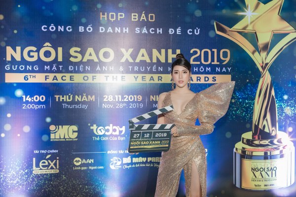 Á hậu Yan My xuất hiện rạng rỡ tại họp báo 