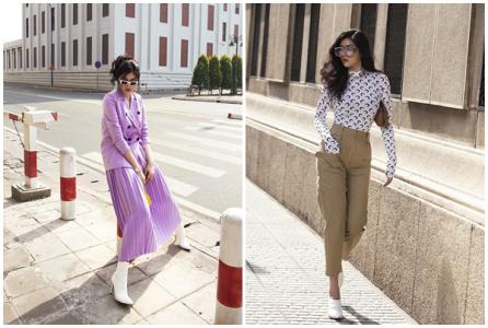 Người đẹp Huỳnh Tiên khoe sắc trên đường phố với trang phục thu đông