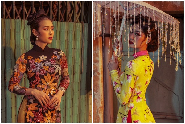 7 người đẹp khoe sắc với áo dài của NTK Đức Vincie