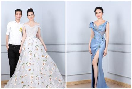 Đinh Ngọc Diệp nổi bật trong BST váy dạ hội của NTK Hoàng Hải