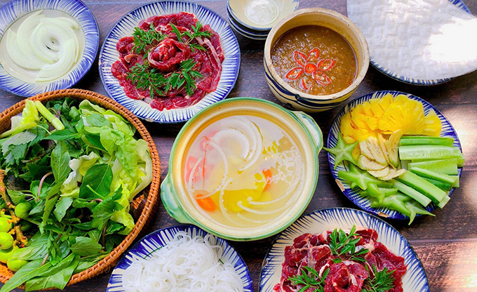 Thực đơn hàng ngày: Bò nhúng dấm