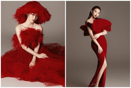 Diệp Bảo Ngọc sắc lạnh với váy đỏ