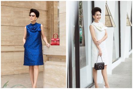 Diễm My diện mẫu váy 3D của NTK Đỗ Mạnh Cường