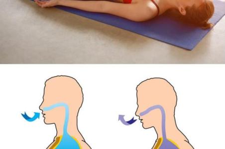 Bài tập nằm thở trong vòng 10 phút sẽ giúp thư giãn tinh thần và giảm mỡ bụng