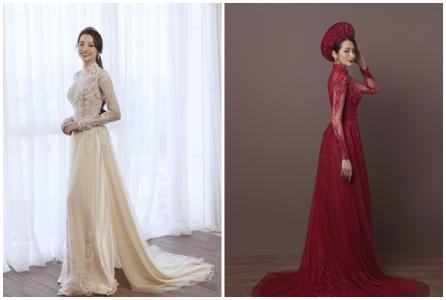 Trương Tri Trúc Diễm hóa cô dâu với áo dài cưới