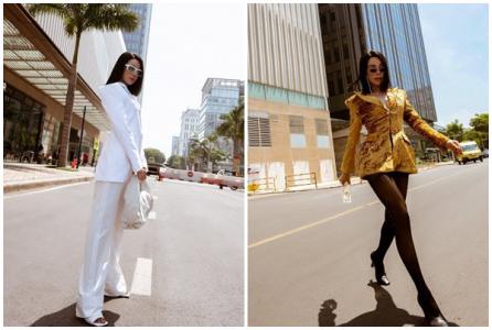 Trà Ngọc Hằng đổi kiểu tóc dạo phố