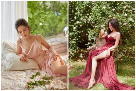 Diễn viên Văn Phượng khoe dáng nuột nà với đầm dạ hội