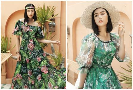 Ngọc Hân diện váy hè của NTK Hà Duy