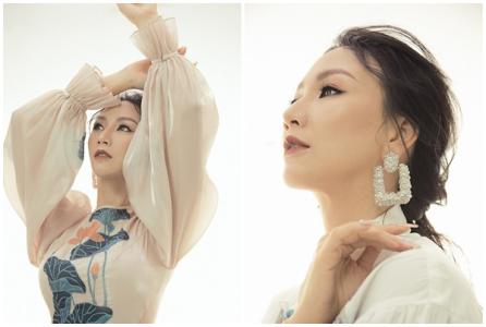 Paris Vũ nhẹ nhàng trong các thiết kế của Julia Đinh