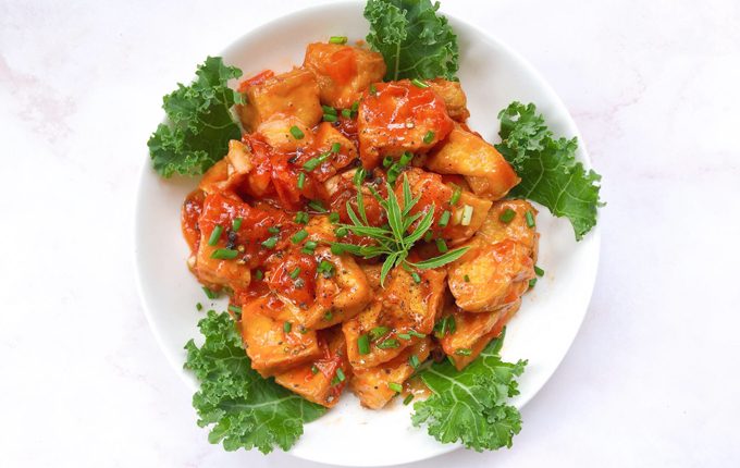 Thực đơn hàng ngày: Đậu hũ sốt cà chua