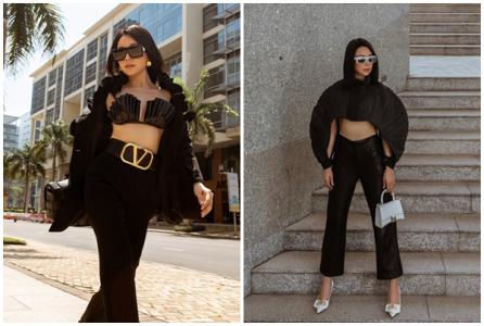 Trà Ngọc Hằng diện thiết kế hình vỏ sò xuống phố