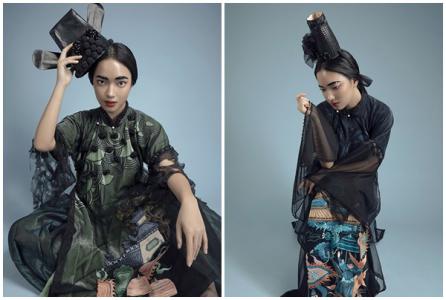 Châu Bùi phong cách trong bộ hình áo dài của NTK Vũ Việt Hà