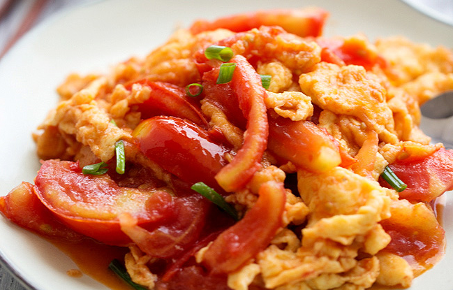 Thực đơn hàng ngày: Trứng xào cà chua