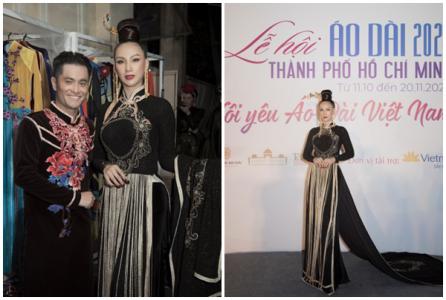 Hoa hậu Paris Vũ tiếp tục làm nàng thơ của NTK Nhật Dũng