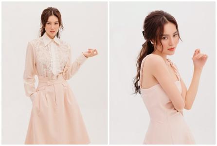 Lan Ngọc ngọt ngào trong sắc hồng của NTK Nguyễn Phương Đông