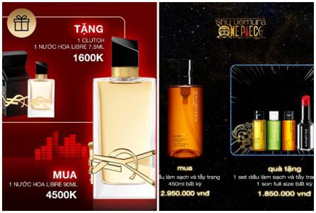 shu uemura và Yves Saint Laurent tưng bừng mùa sale cuối năm