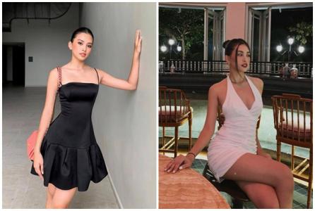 Tiểu Vy trẻ trung với váy ngắn khoe đôi chân dài